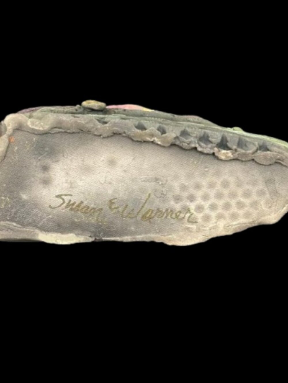 Rare Vintage Mississippi Mudworks Whimsical Art Pottery Purse Susan Warner - Picture 9 of 9